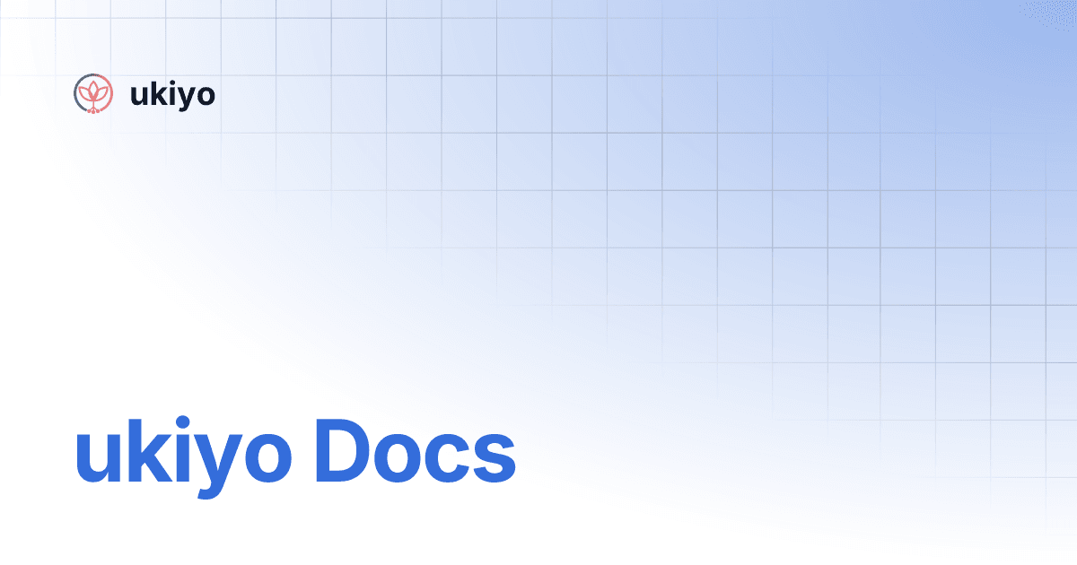 ukiyo GitBook documentation
